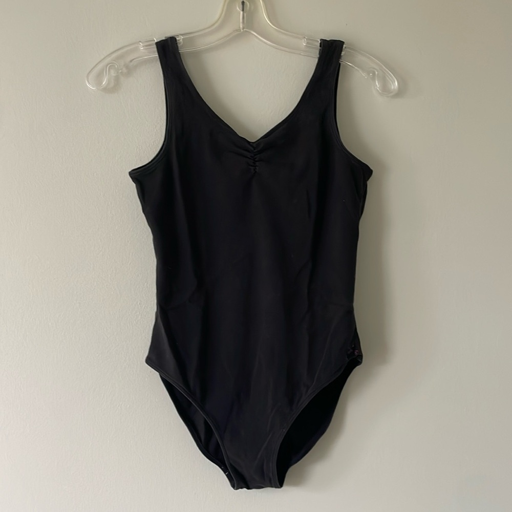 capezio kids dance/gymnastics leotard black